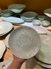 Đĩa ảo kẻ 8inch xanh khảm