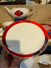 Đĩa nông 8inch hoa đỏ