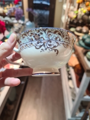 Bộ cafe xanh ngọc dây vàng