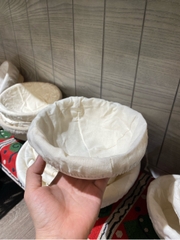 Giỏ mây bọc vải