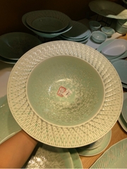 Tô tròn vành 14inch xanh khảm