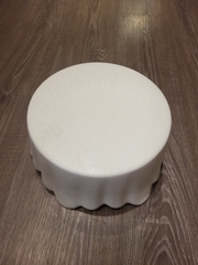 Dĩa bàn trang trí 20x11cm màu tuyết trắng