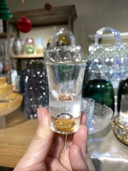 Ly Rượu Đáy Lá Vàng