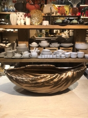 Dĩa sò sashimi 54x21.5x16cm màu nâu đồng (HĐ)