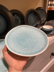 Đĩa nông 8inch Blue