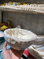 Giỏ mây bọc vải