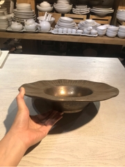 Dĩa bay sen 31cm Nâu đồng