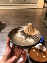 Đĩa kiểu núi Phú Sĩ 20cm