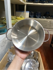 Chảo inox phủ ceramic 16 x 4.2cm Edelkochen - Champagne Red