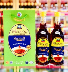 Nước Mắm PQ Kim Hoa - 35 Độ Đạm - Hộp 2 Chai 520ml