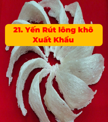 21 Yến Đảo Rút lông khô Xuất Khẩu - 100g