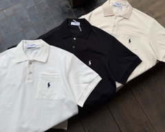 Áo polo ngựa 9639 trắng đne