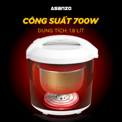 Nồi cơm điện nắp gài Asanzo RC-18G20