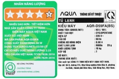 Tủ Lạnh Aqua 50 Lít AQR-D59FA (BS)
