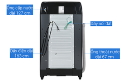 Máy giặt Aqua 12 Kg AQW-FR120HT BK