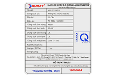 Máy lọc nước RO nóng nguội lạnh Sanaky Inverter VH-3210VD3 10 lõi