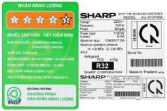 Máy lạnh Sharp 1.5 HP Inverter AH-XP13YMW (Mới)