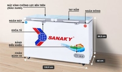 Tủ đông Sanaky 280 lít VH-4099W2KD (1N)