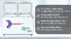 Tủ Đông Mát Sanaky Inverter 280 Lít VH-4099W4K (2N)