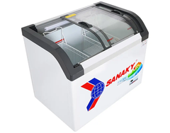 Tủ Đông Sanaky 280 Lít VH-3899KB (kính cong 1N, viền xám)