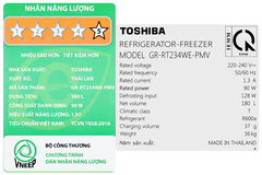 Tủ Lạnh Toshiba Inverter 180 Lít GR-RT234WE-PMV(52)