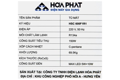 Tủ Mát Hòa Phát 242 Lít HSC 600F1R1
