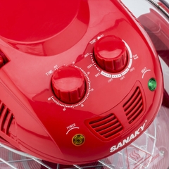 Nồi Nướng Thủy Tinh Sanaky VH-188D 15 Lít, Màu Đỏ