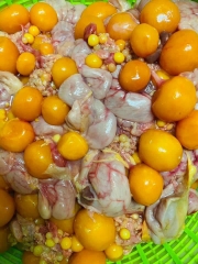Tràng trứng gà non - 鳥卵巣
