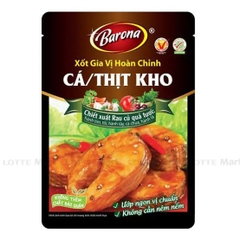 Cá , thịt kho barona