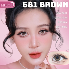 (XẢ) 681 BROWN - size nhỏ