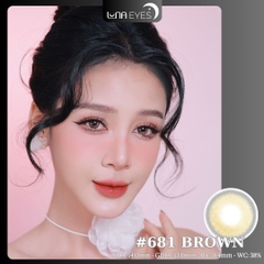 (XẢ) 681 BROWN - size nhỏ