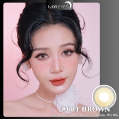 (XẢ) 681 BROWN - size nhỏ