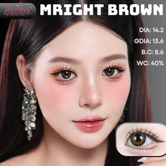 (XẢ/BABIEE) MRIGHT BROWN - size vừa