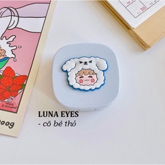 Khay vuông hoạt hình Luna Eyes kèm dụng cụ đeo lens