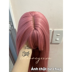 [TS133] Tóc Giả Thẳng Dài Màu Hồng Cao Cấp