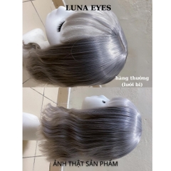 [781] Tóc Giả Xoăn Ngắn Màu Xám