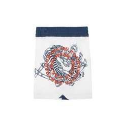 Short Easybadwork White Colab - Fit