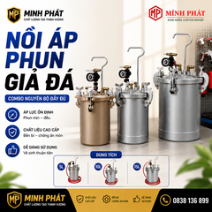 Nồi Áp Lực Phun Sơn Đa Màu Giả Đá 5L 10L 15L – Giải Pháp Thi Công Sơn Đá Chuyên Nghiệp