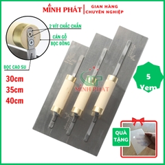 Dao Trét Bột Sơn Nước Minh Phát Thép Trắng Cán Đồng 30cm 35cm 40cm