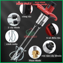 Giàn Nâng Máy Khuấy Sơn Tự Động Đa Năng 2 Cần ACZ Minh Phát