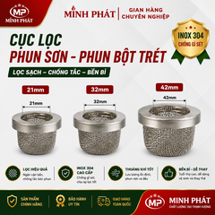 Cục Lọc Phun Sơn - Phun Bột Trét 21mm 32mm 42mm Minh Phát