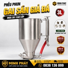 Phễu Phun Gai Sần Giả Đá Inox 201 Trơn Minh Phát Cao Cấp