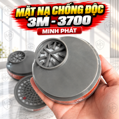 Mặt Nạ Chống Độc 3M- 3700 Đầy Đủ Phụ Kiện, Thích Hợp Phun Thuốc Trừ Sâu, Phun Sơn, Chống Bụi Độc Minh Phát
