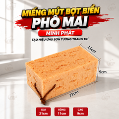 Miếng Mút Bọt Biển Phô Mai Minh Phát Tạo Hiệu Ứng Sơn Tường Trang Trí