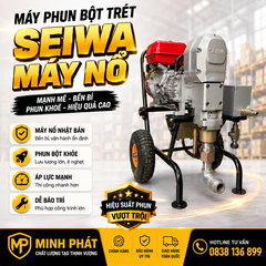 Máy Phun Bột Trét Nhật Bản Seiwa Máy Nổ