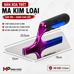 Dao Trét Sơn Hiệu Ứng Minh Phát Cán Tím 20cm 23.5cm 24cm Dày 0.5mm Chính Hãng