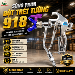 Súng Phun Bột Trét Tường 918 Minh Phát