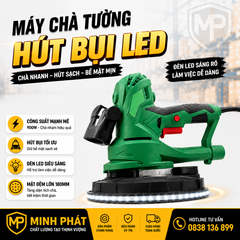Máy Chà Tường Hút Bụi Đèn Led Minh Phát, Máy Chà Tường 900w Đèn Led