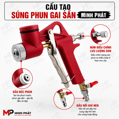 Phễu Nhựa Phun Gai Sần, Giả Đá Minh Phát