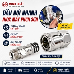 Đầu Nối Nhanh Inox Máy Phun Sơn Cao Áp Chính Hãng Minh Phát
